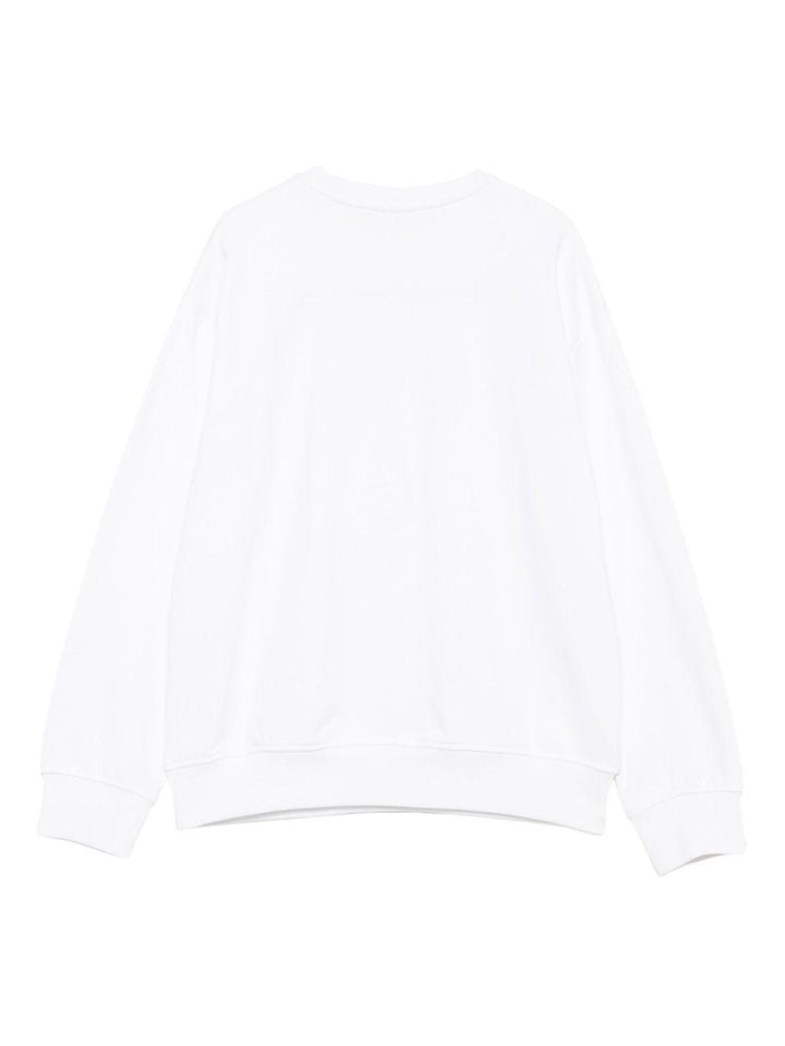 Felpa bianca per bambina KFFE024CFF015 D839 Pinko Kids 