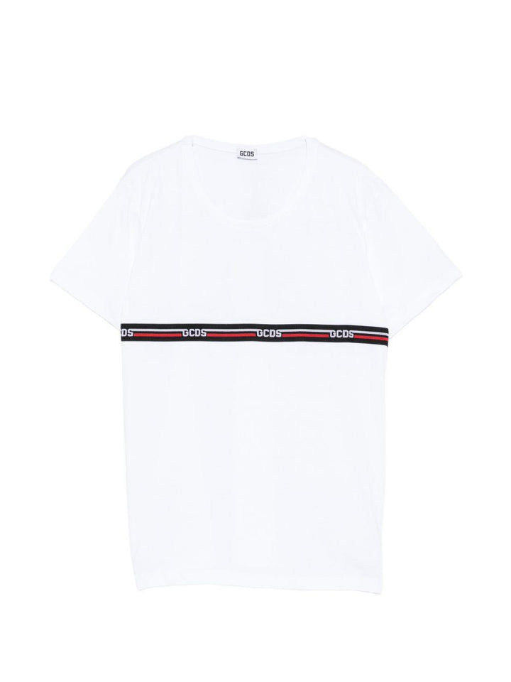 T-shirt bianco per bambino C1BJQC553J105 100B Gcds Kids 