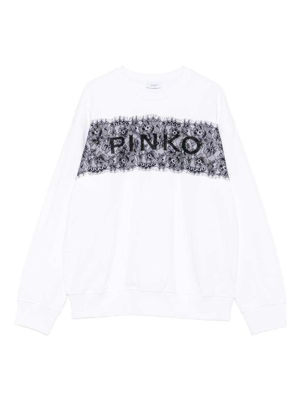 Felpa bianca per bambina KFFE024CFF015 D839 Pinko Kids 