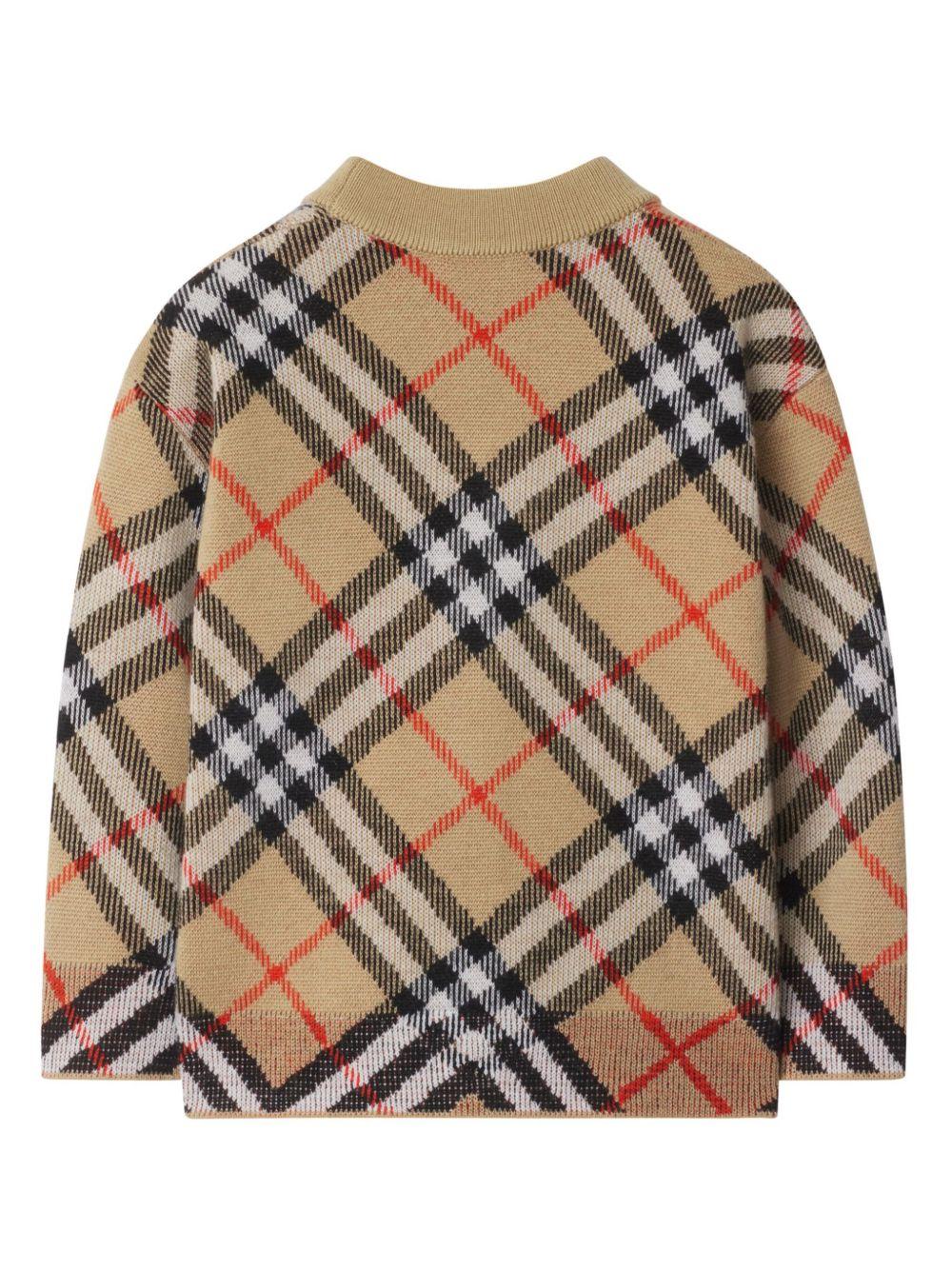 Cardigan beige per neonata 8104312 B9368 Burberry Kids 