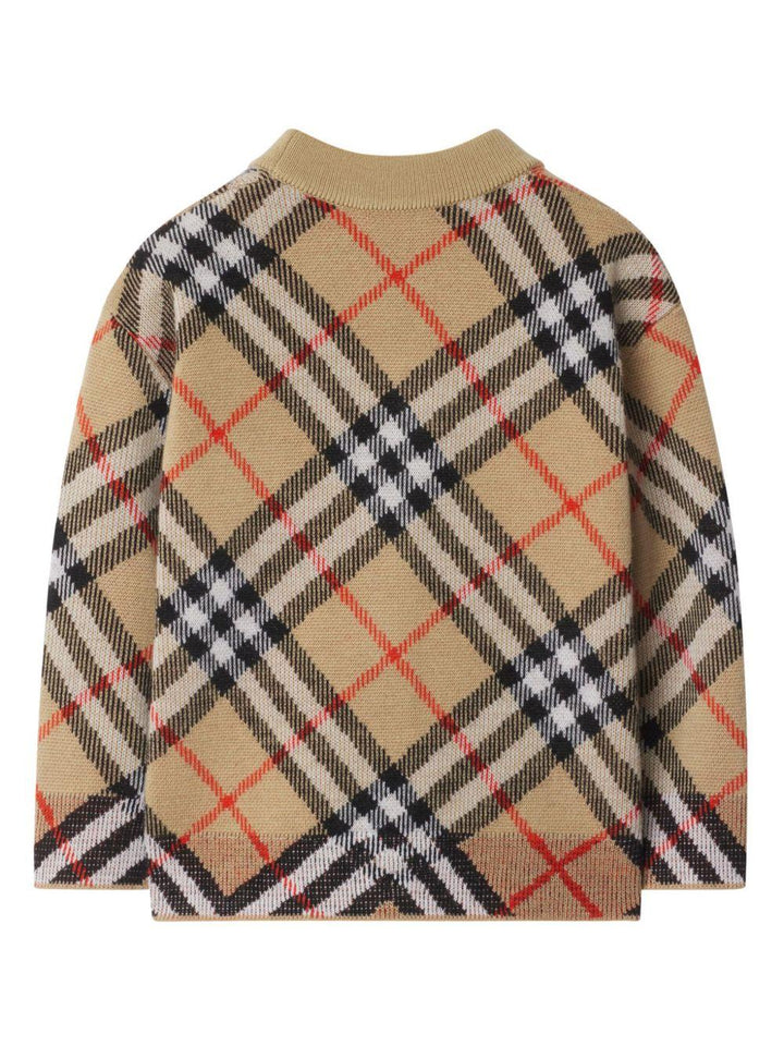 Cardigan beige per neonata 8104312 B9368 Burberry Kids 