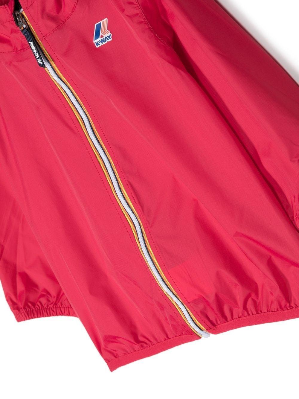Giubbotto rosso per neonata con logo