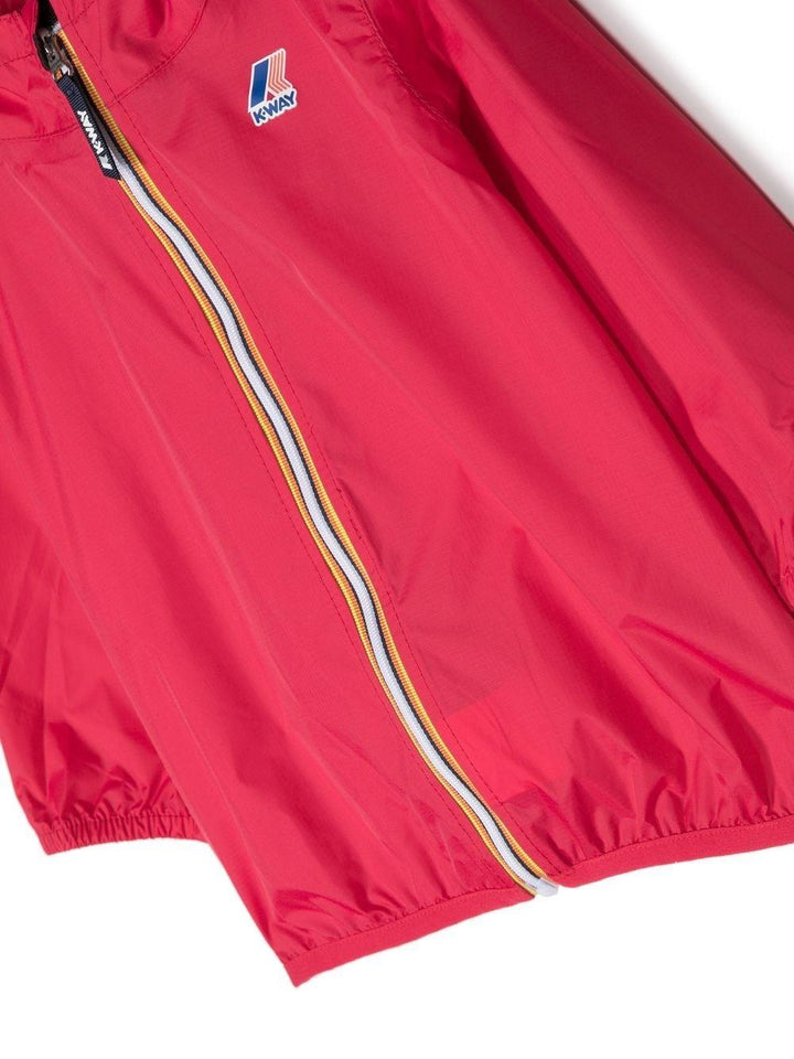 Giubbotto rosso per neonata con logo