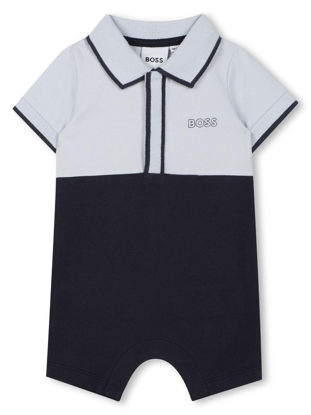 Tutina blu navy/azzurro per neonato J52207 849 Boss Kids 