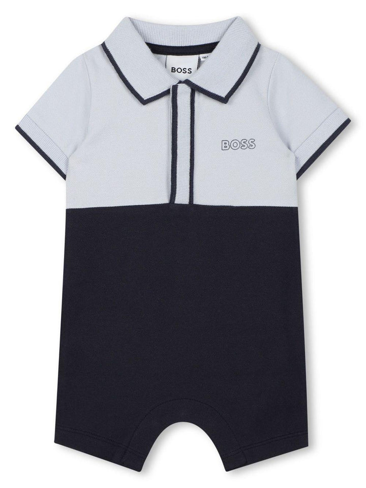 Tutina blu navy/azzurro per neonato J52207 849 Boss Kids 