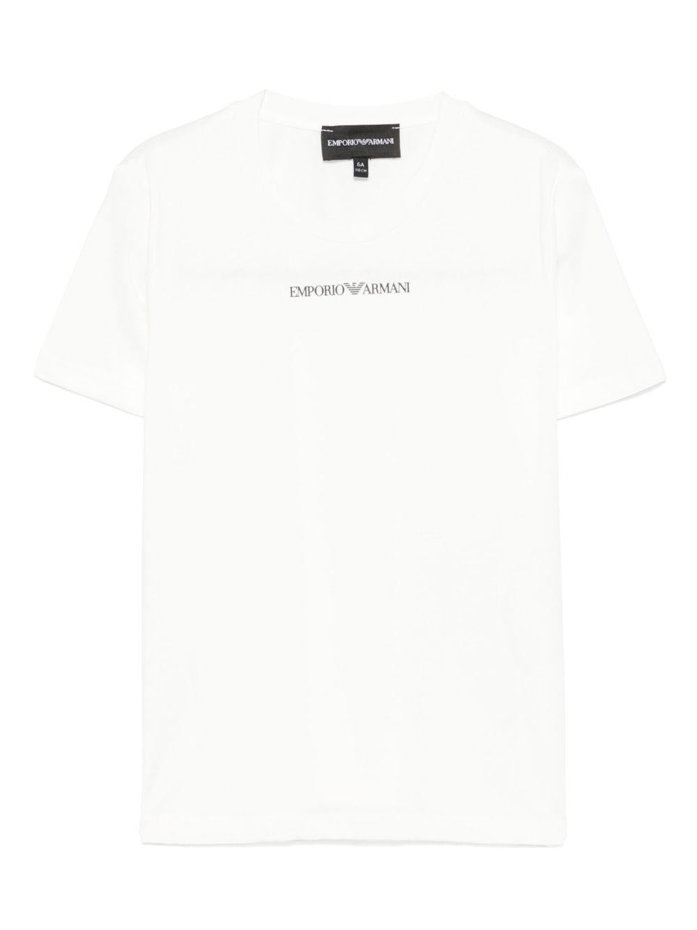 T-shirt bianca per bambino EB000421AF15013 M0135 Emporio Armani Kids 