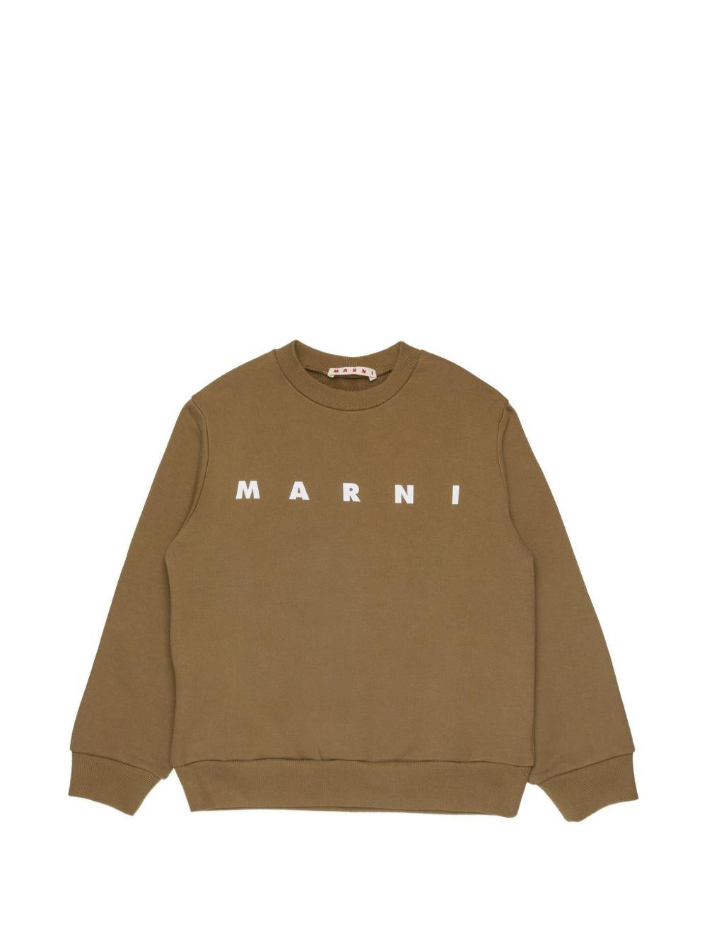 Felpa marrone per bambino M01612M00V0 0M721 Marni Kids 