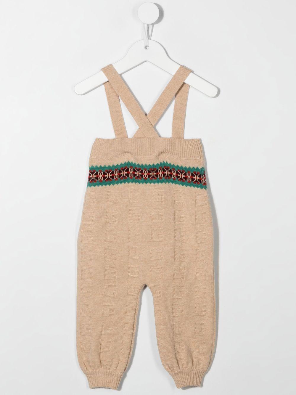Salopette beige per neonato