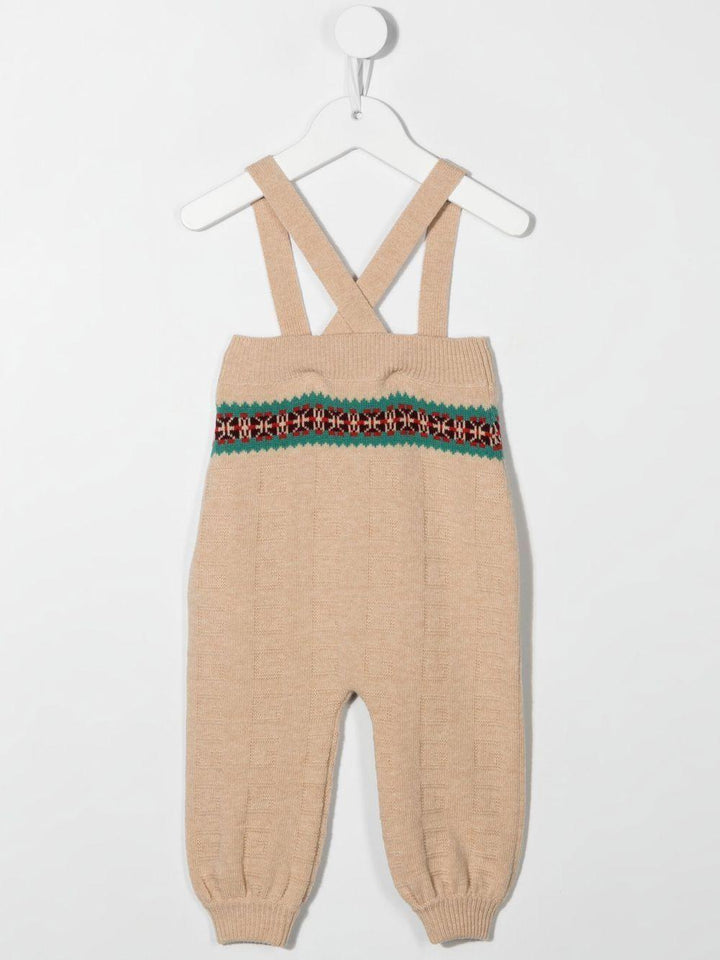 Salopette beige per neonato