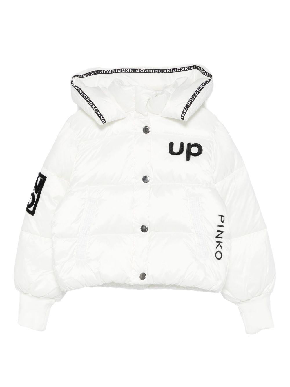 Giubbotto bianco per bambina KFGB009CNY026 D828 Pinko Kids 