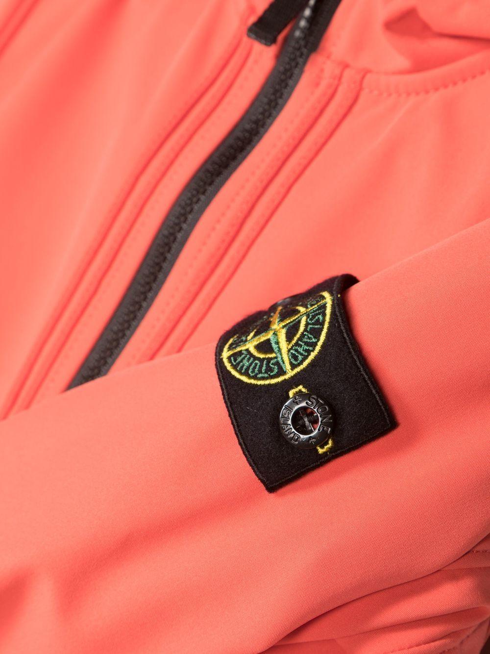 Coral jacket for boys with logo