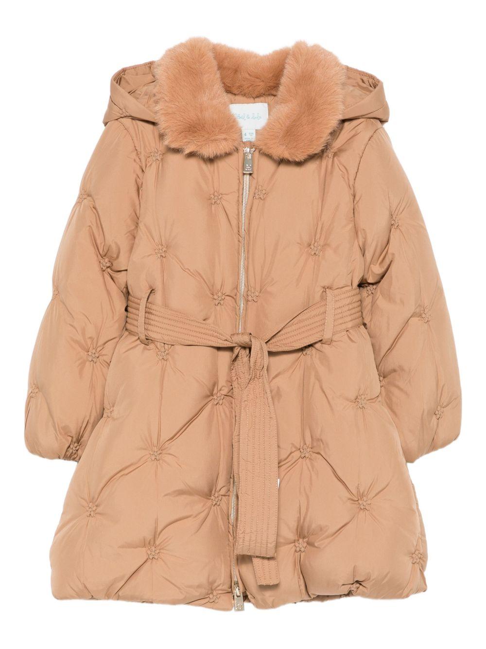 Giubbotto beige cammello per bambina 5848 094 Abel & Lula 