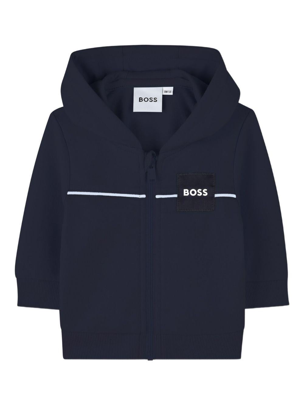 Completo blu/bianco per neonato J52527 849 Boss Kids 