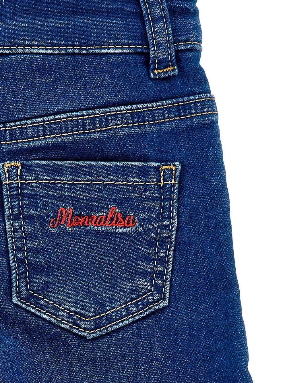Jeans blu scuro per bambina 19F417NP6043 0055 Monnalisa Kids 