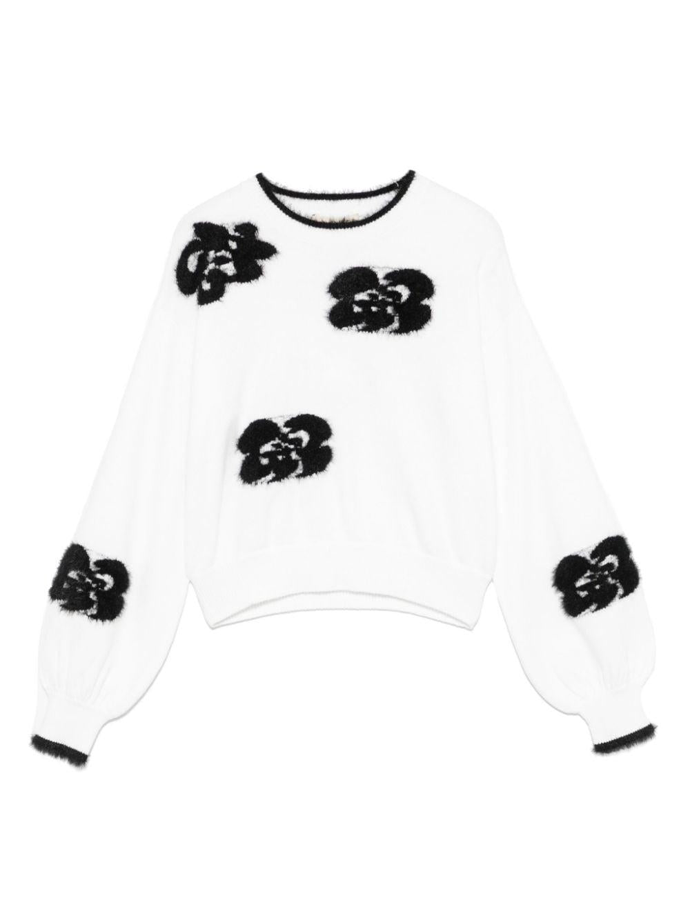 Maglione bianco per bambina