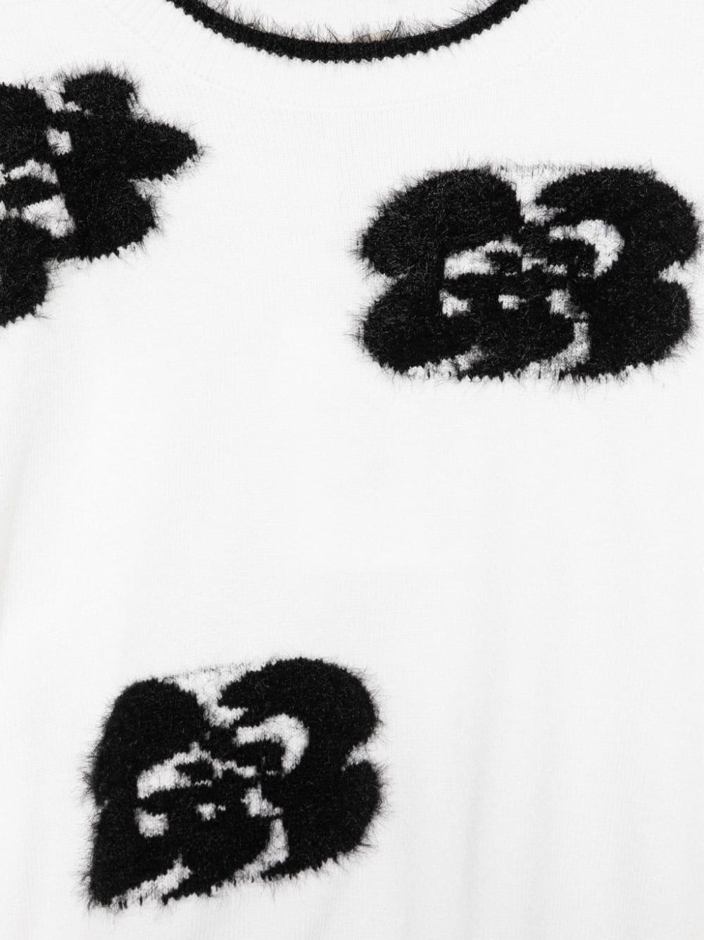 Maglione bianco per bambina