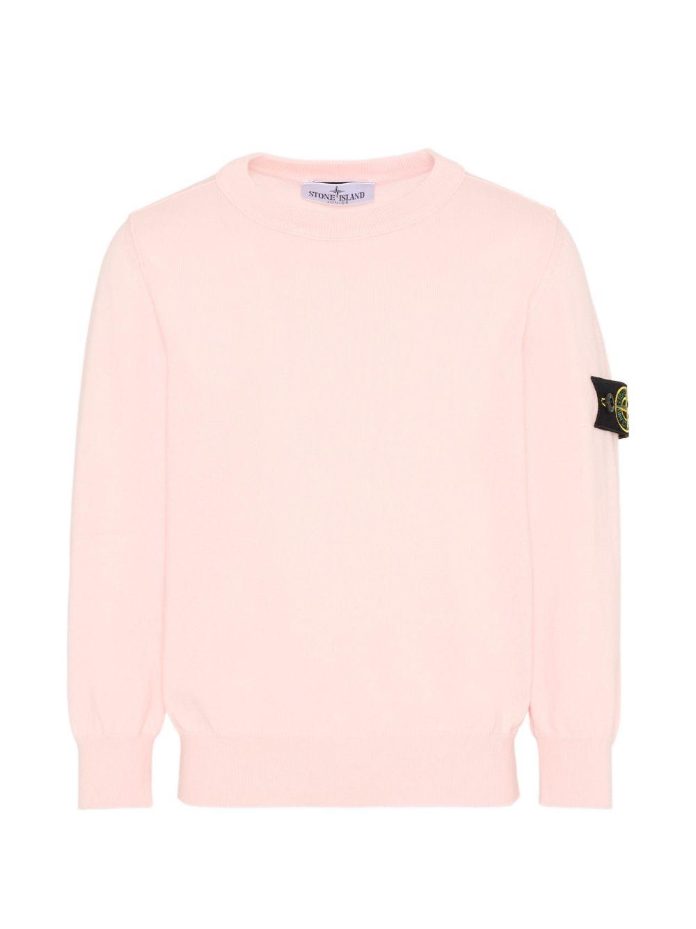 Maglione rosa per bambino 65100001S00B2 V0080 Stone Island Kids 
