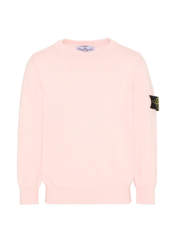 Maglione rosa per bambino 65100001S00B2 V0080 Stone Island Kids 