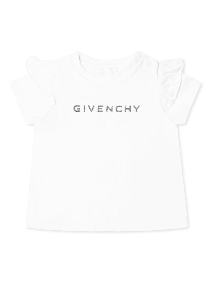T-shirt bianco per neonata