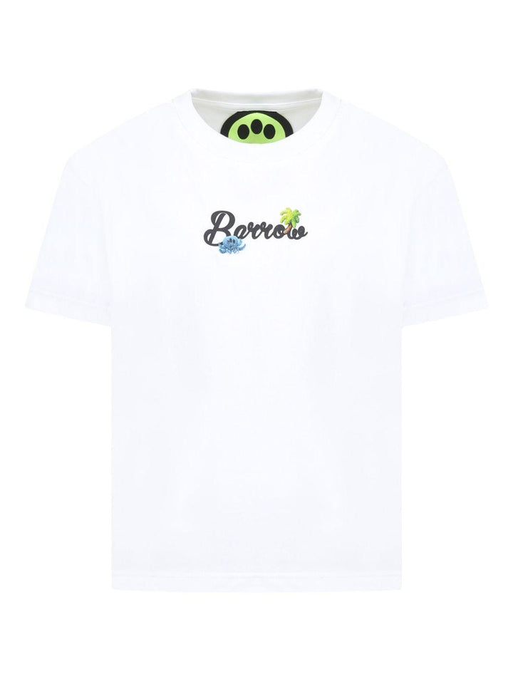 T-shirt bianca per bambino con logo