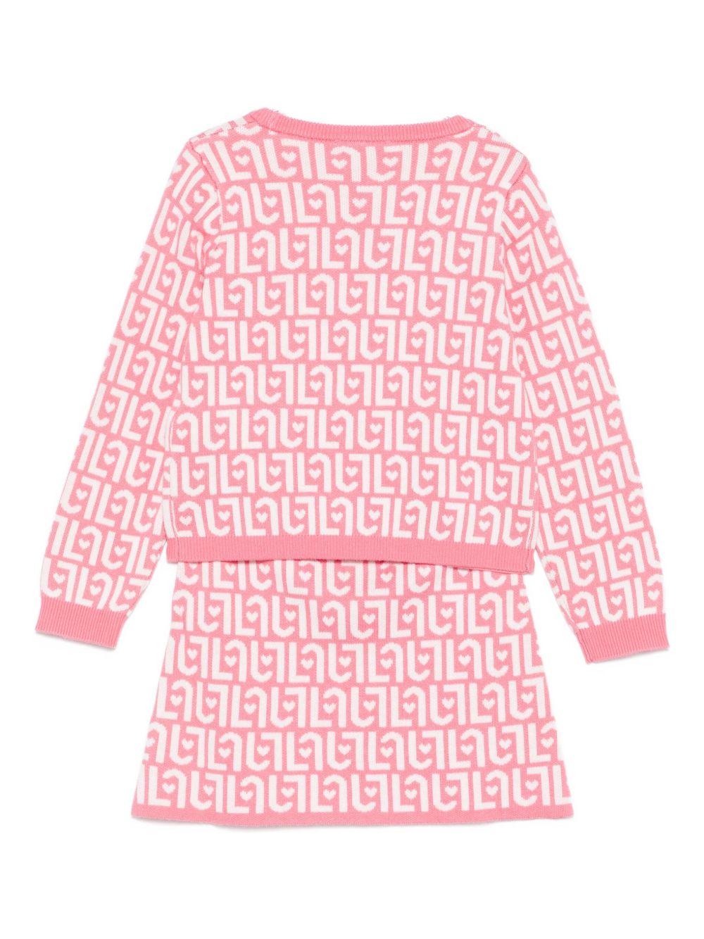 Completo sportivo rosa/bianco per bambina KF5094MA07E M9988 Liu Jo 