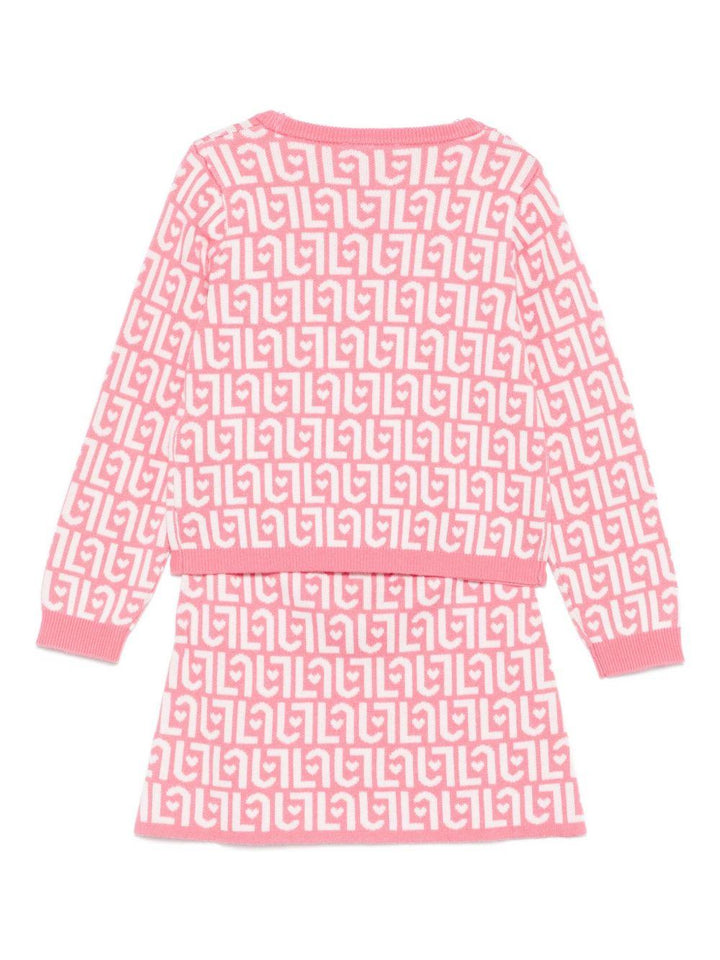 Completo sportivo rosa/bianco per bambina KF5094MA07E M9988 Liu Jo 
