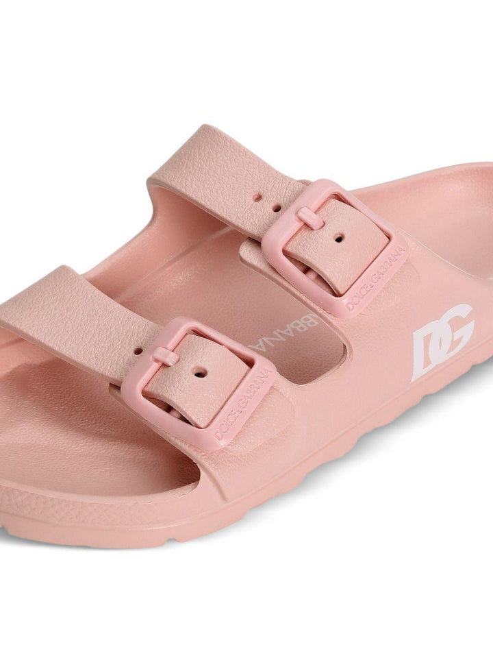 Ciabatte rosa per bambina DD0324A5103 80400 Dolce & Gabbana Kids 