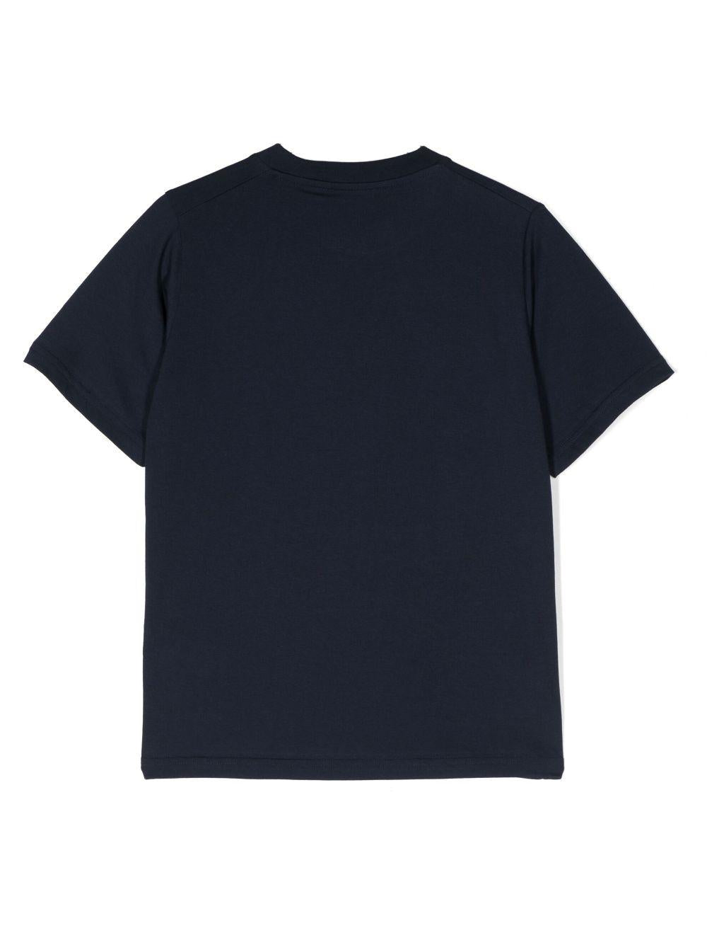 Blue t-shirt for boys with logo