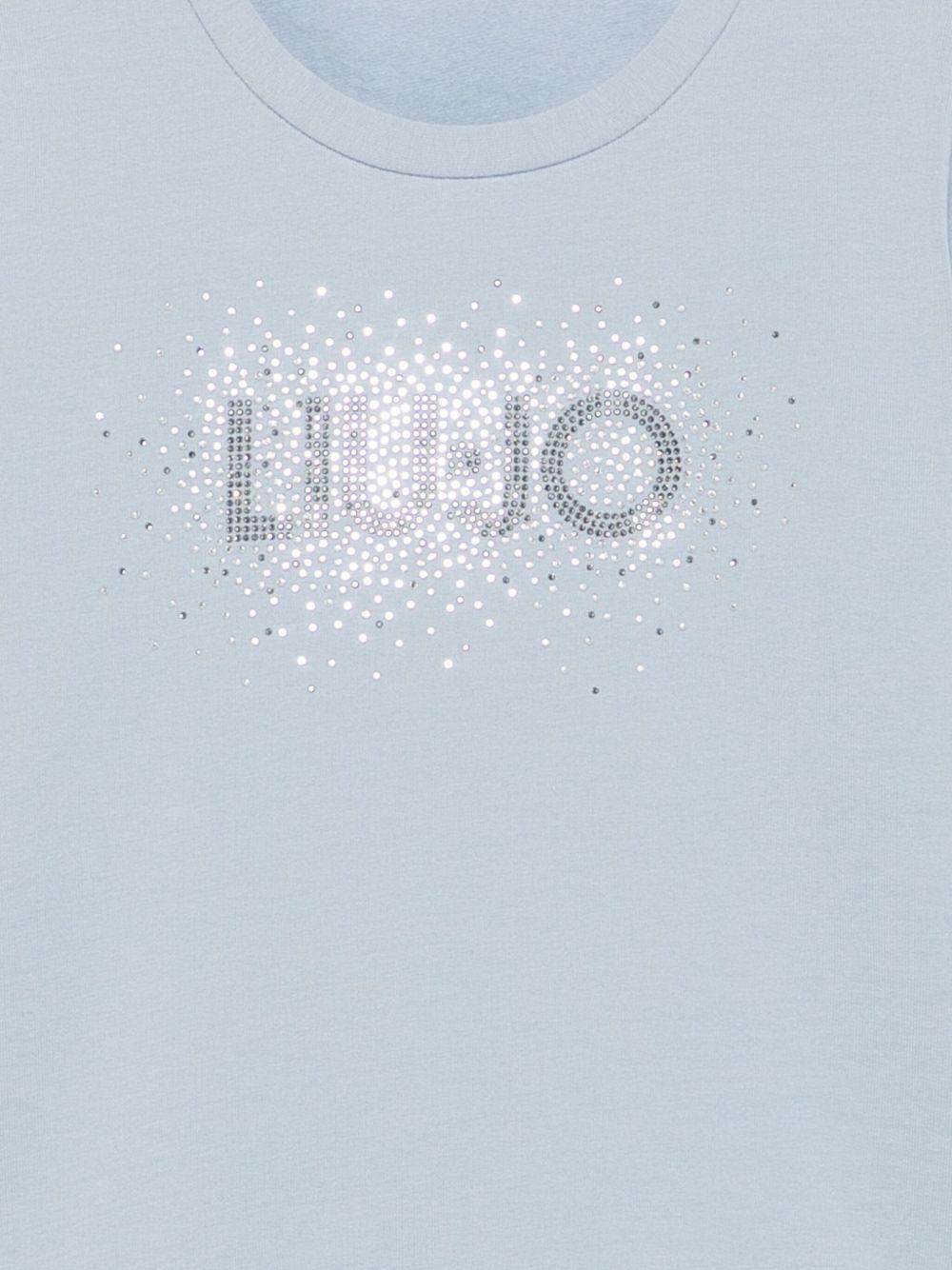 Felpa blu polvere per bambina KF5001F0724 64010 Liu Jo 