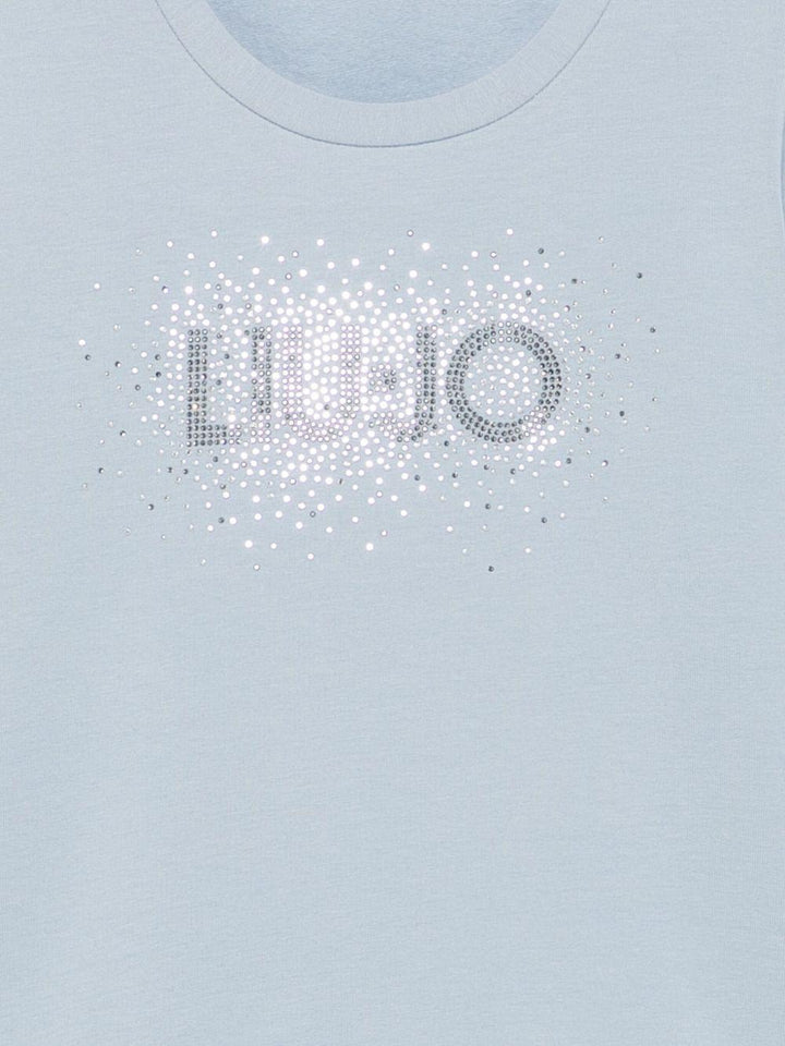 Felpa blu polvere per bambina KF5001F0724 64010 Liu Jo 