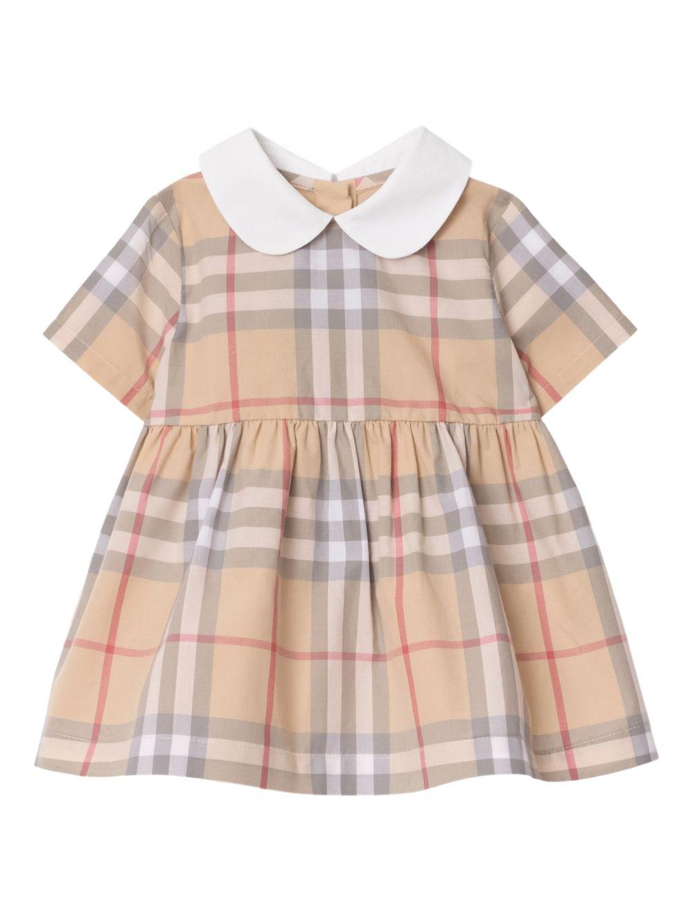 Abito beige chiaro per neonata 8109083 A2205 Burberry Kids 