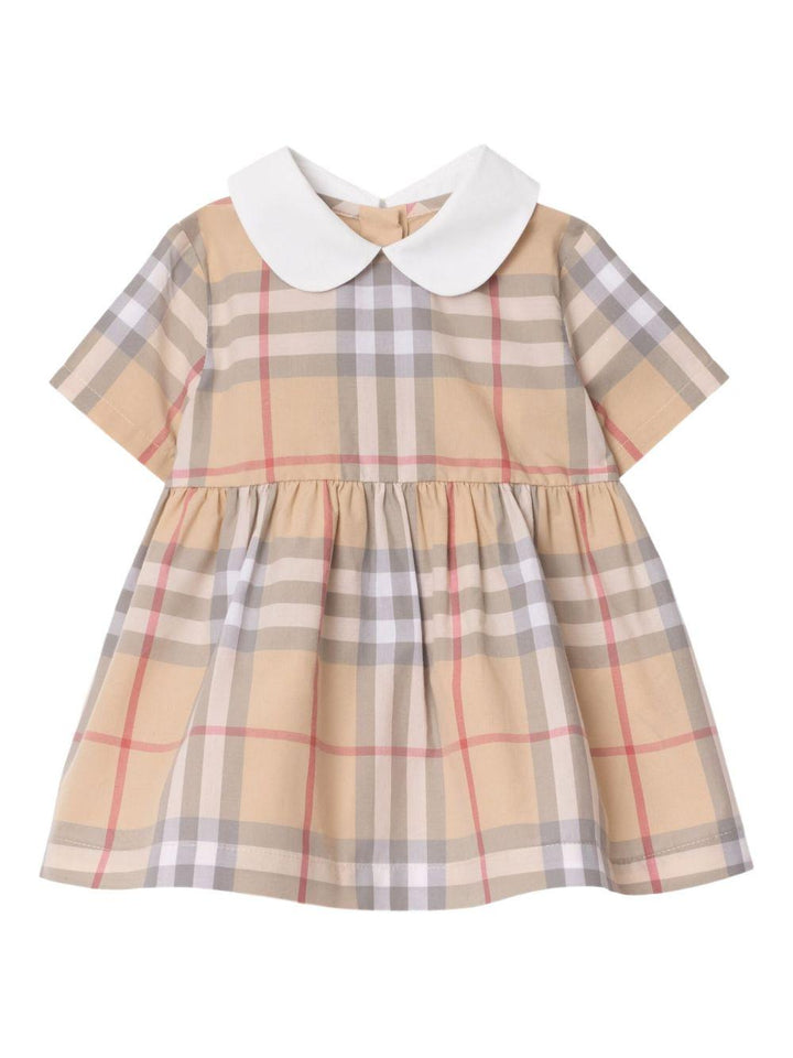 Abito beige chiaro per neonata 8109083 A2205 Burberry Kids 