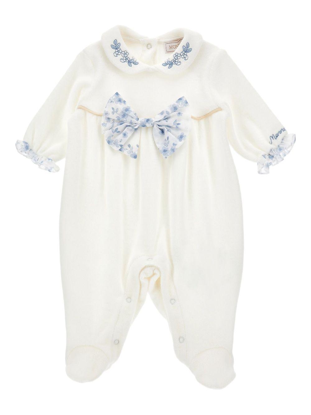 Tutina bianca per neonata 35F2086002 0151 Monnalisa Kids 