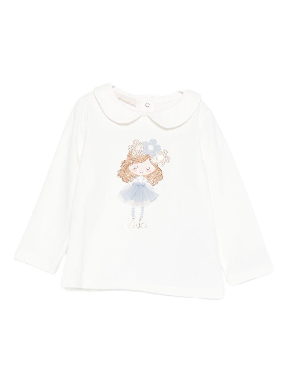 Abito bianco per neonata HF5067J0088 T9091 Liu Jo 