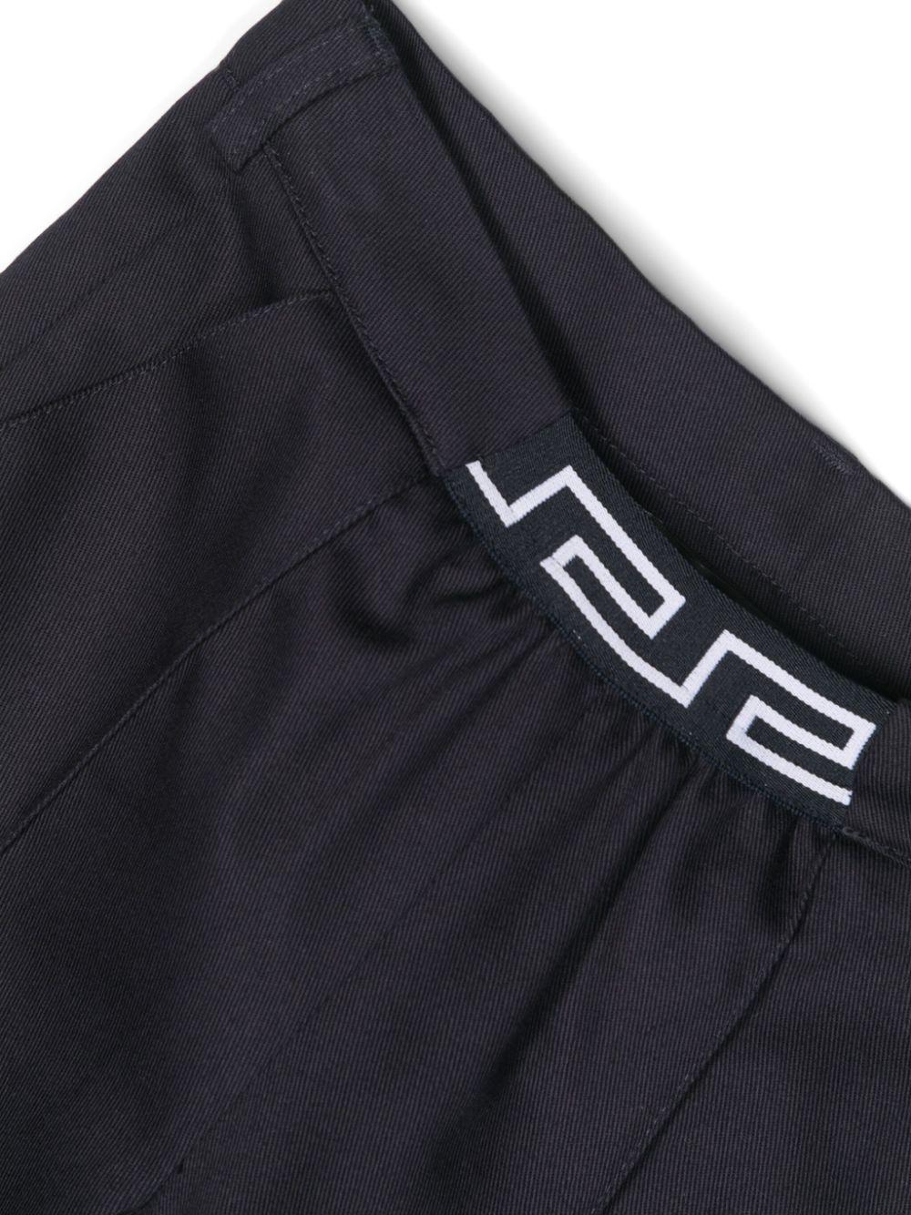 Pantalone blu per neonato con logo