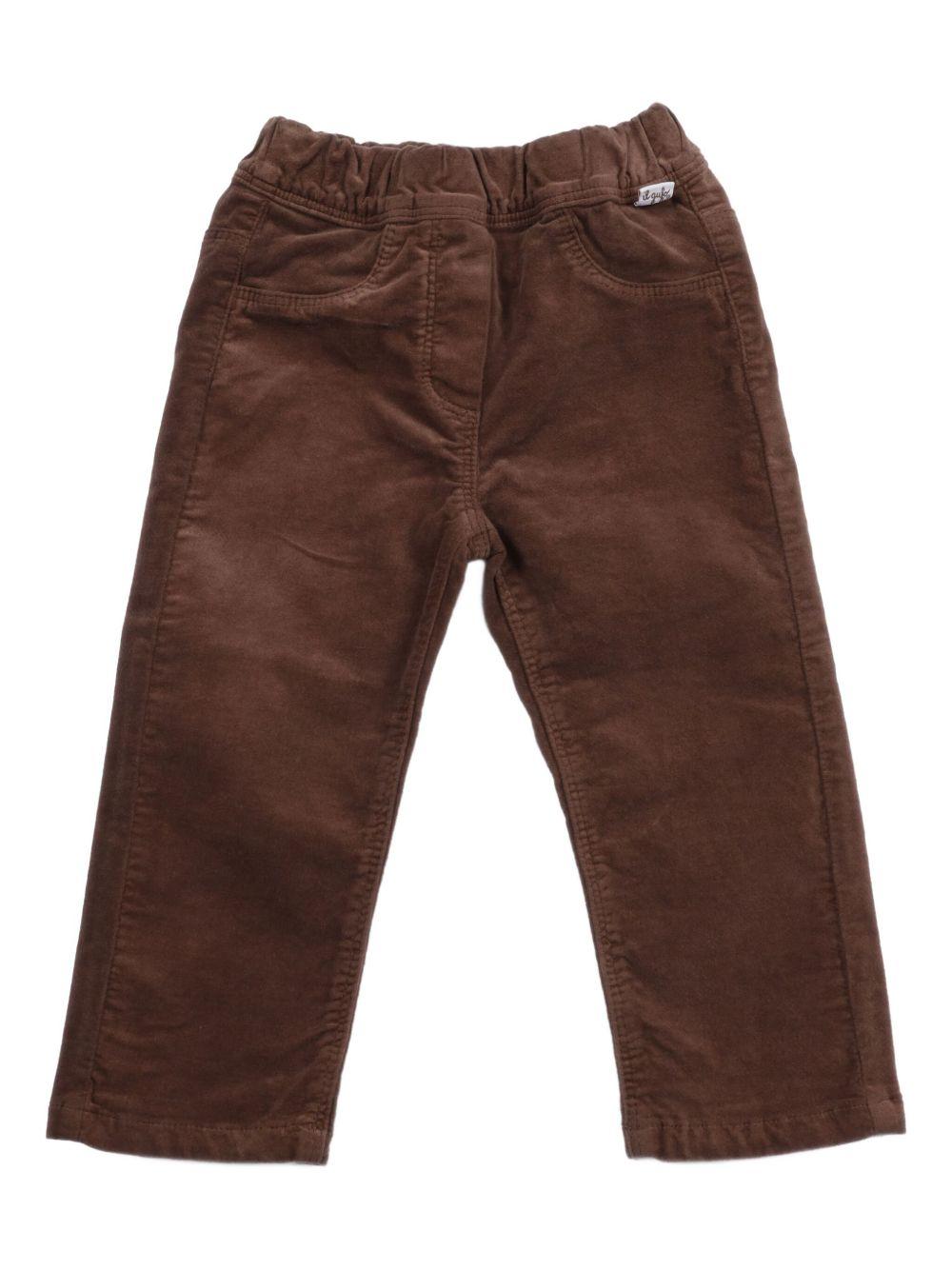Pantalone marrone per neonato A25GPL0009V6006 183 Il Gufo 