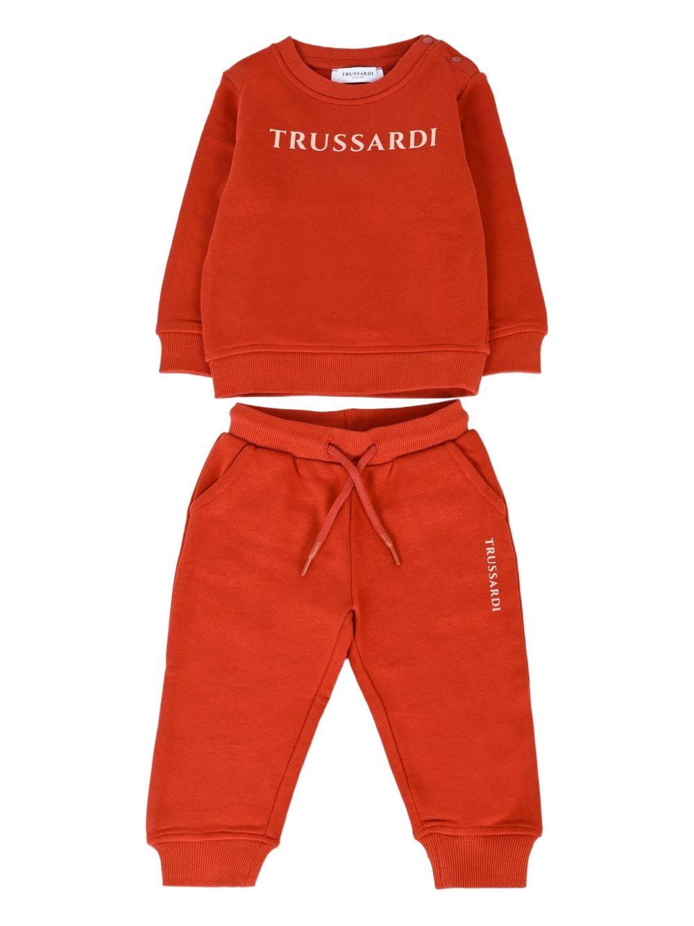 Completo sportivo rosso per neonato TIA25015CF EMB Trussardi Kids 