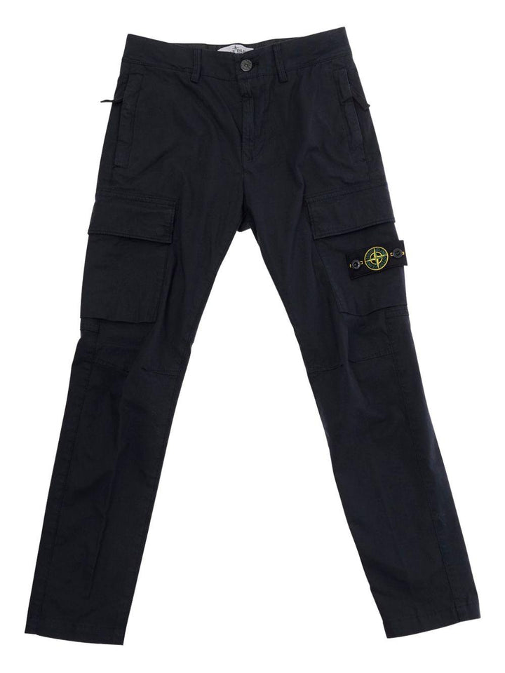 Pantalone nero per bambino 63100004S0001 V0020 Stone Island Kids 