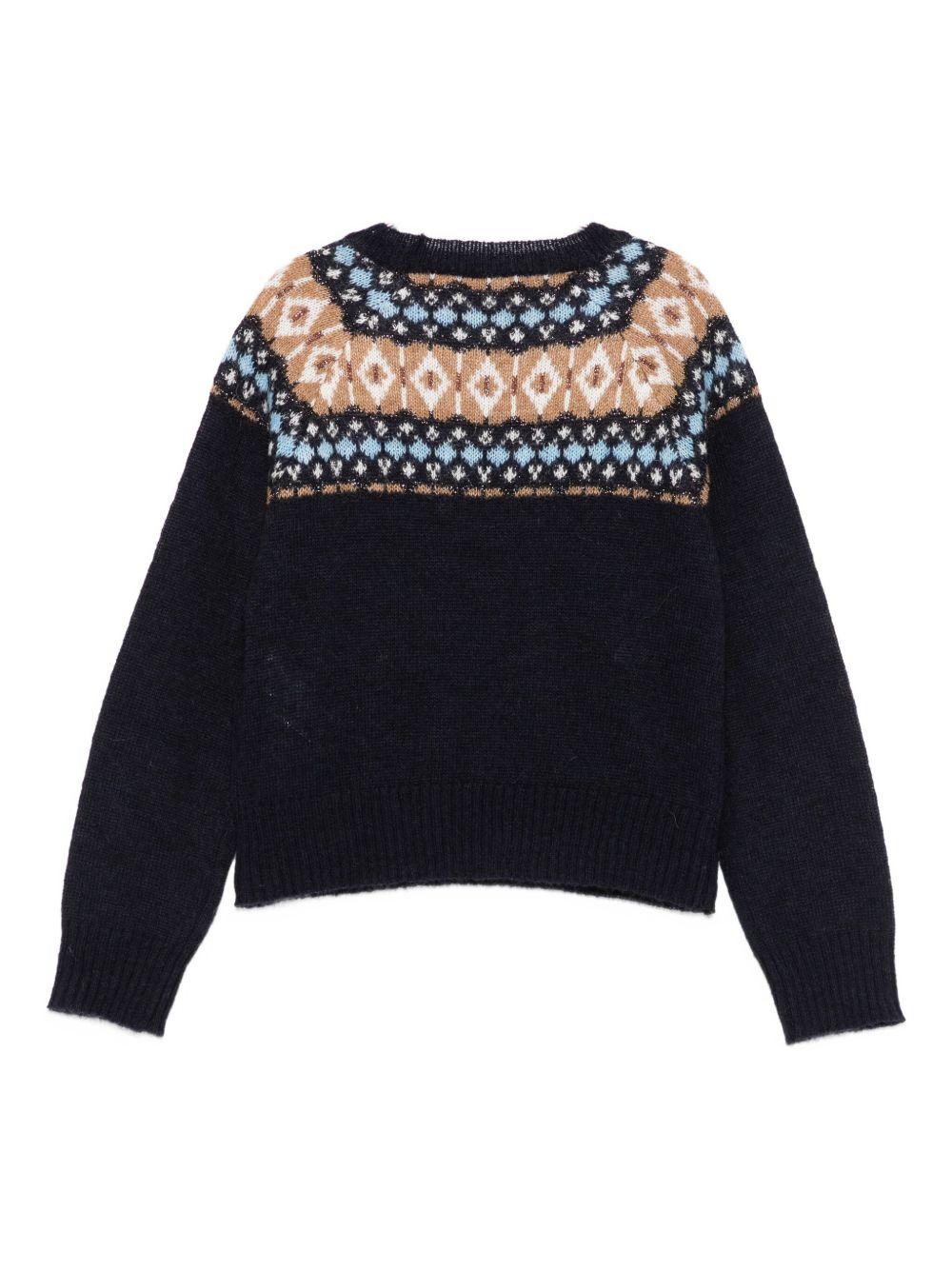 Maglione blu navy per bambino GF5171MA11R P9029 Liu Jo 
