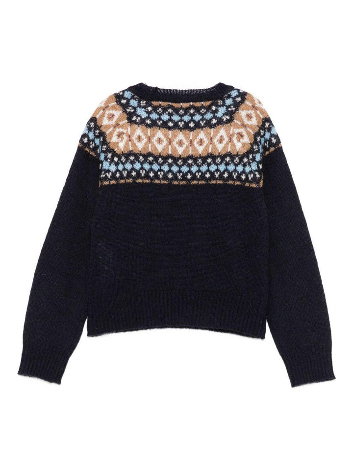 Maglione blu navy per bambino GF5171MA11R P9029 Liu Jo 