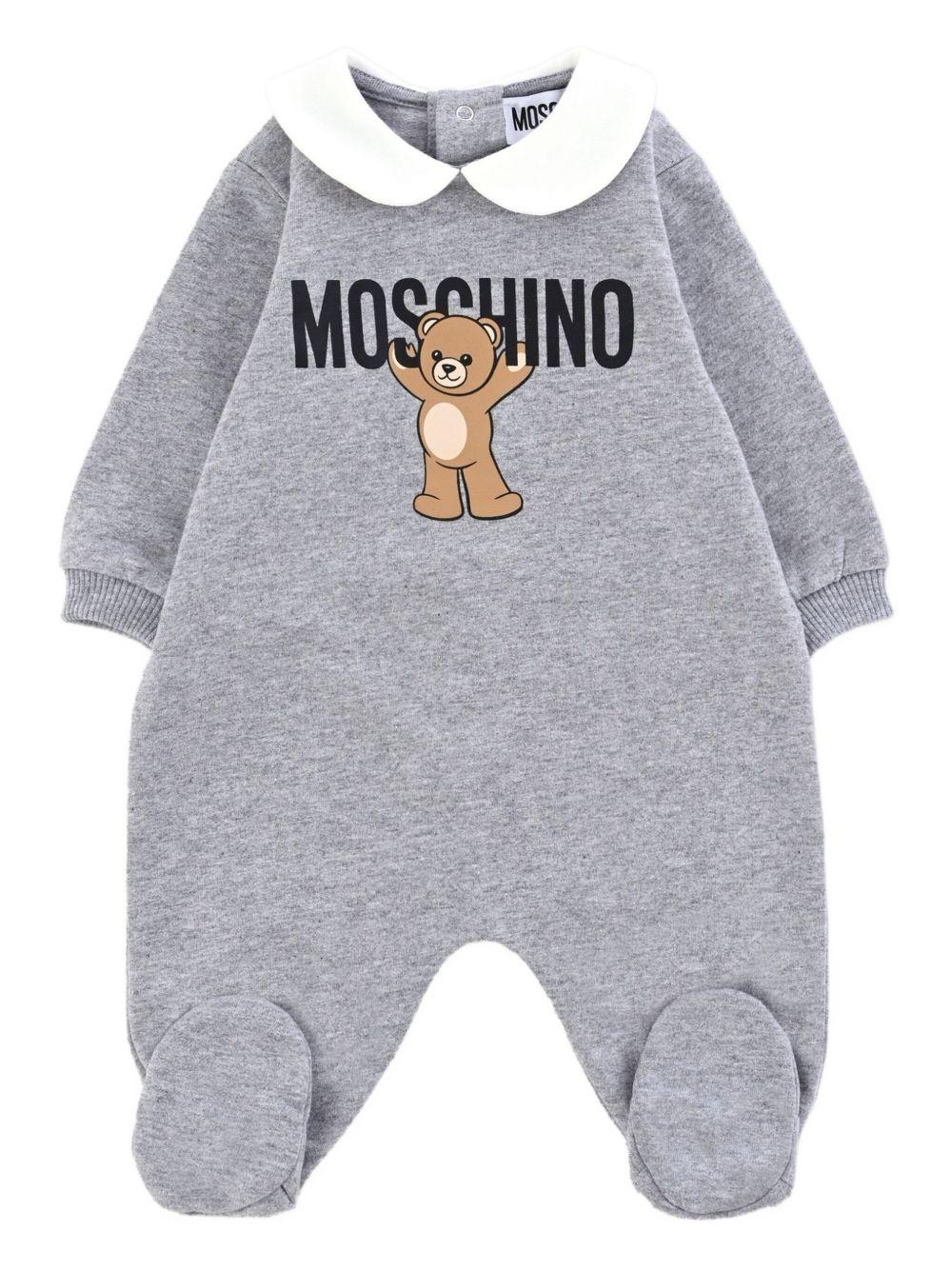Tutina grigia per neonato MXY037LCA40 60901 Moschino Kids 