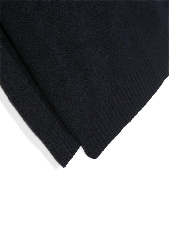 Maglione nero per bambino con logo