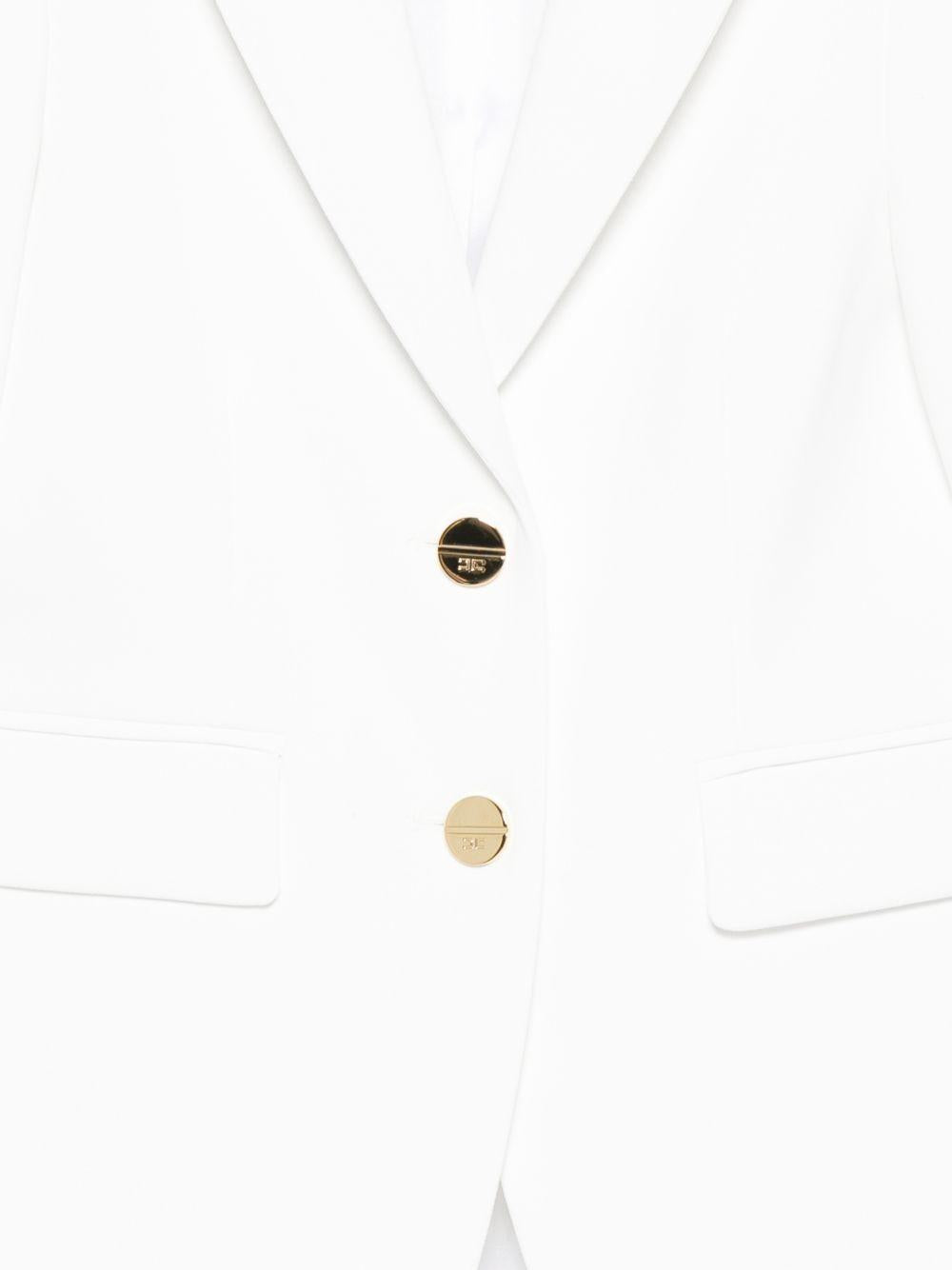 Giacca bianca per bambina EFGC0740GA022 0195 Elisabetta Franchi Kids 