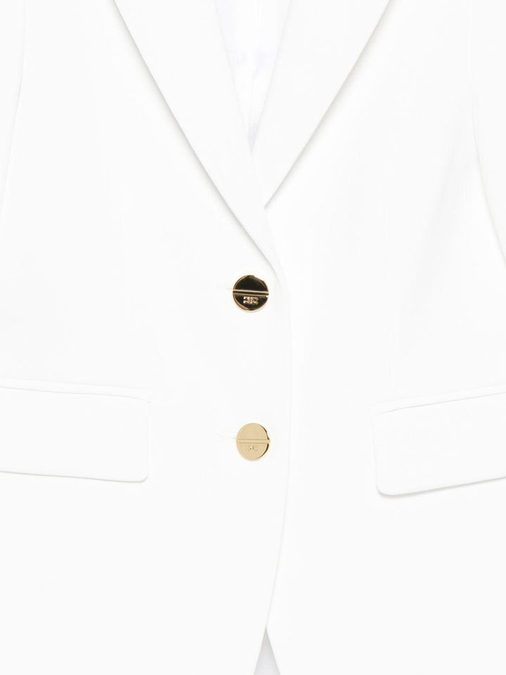 Giacca bianca per bambina EFGC0740GA022 0195 Elisabetta Franchi Kids 