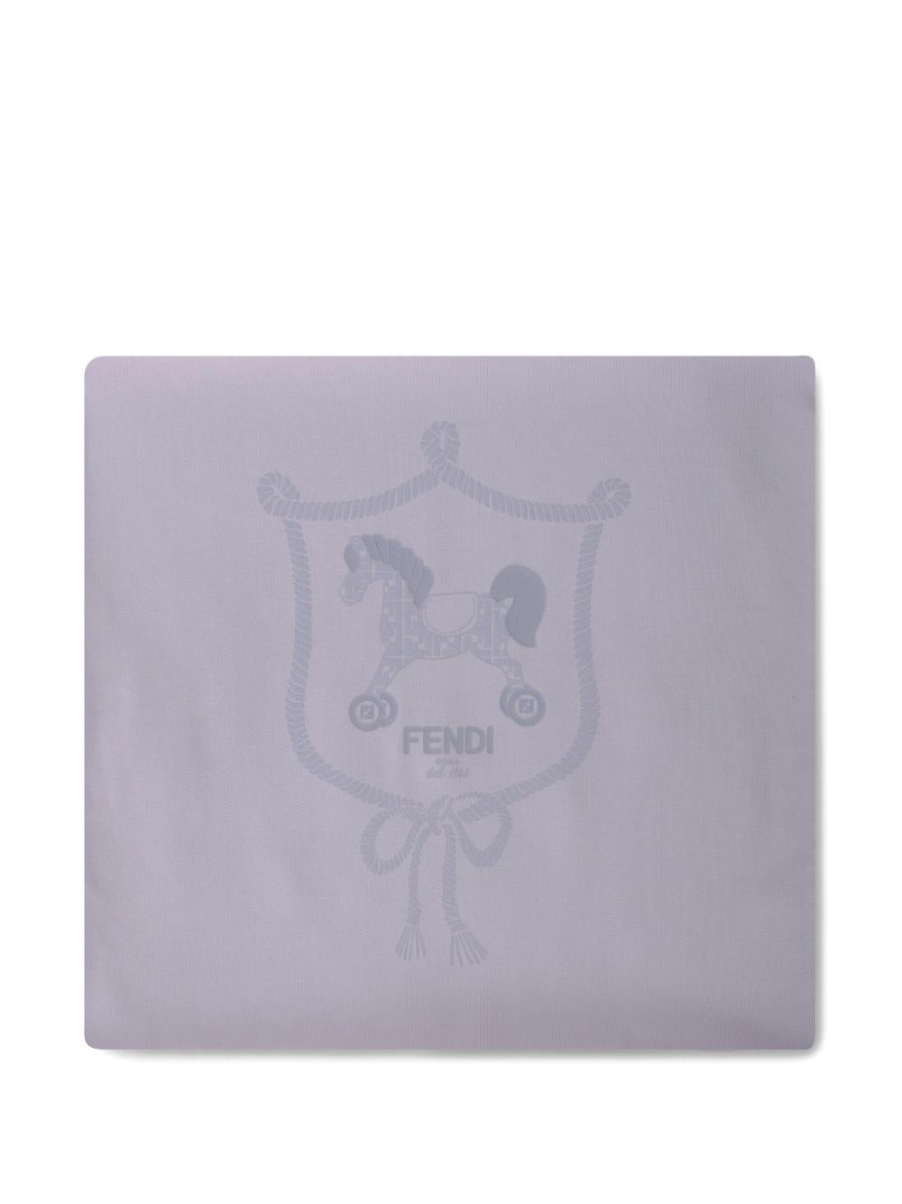 Coperta azzurro per neonata BUJ3288RA F19J4 Fendi Kids 