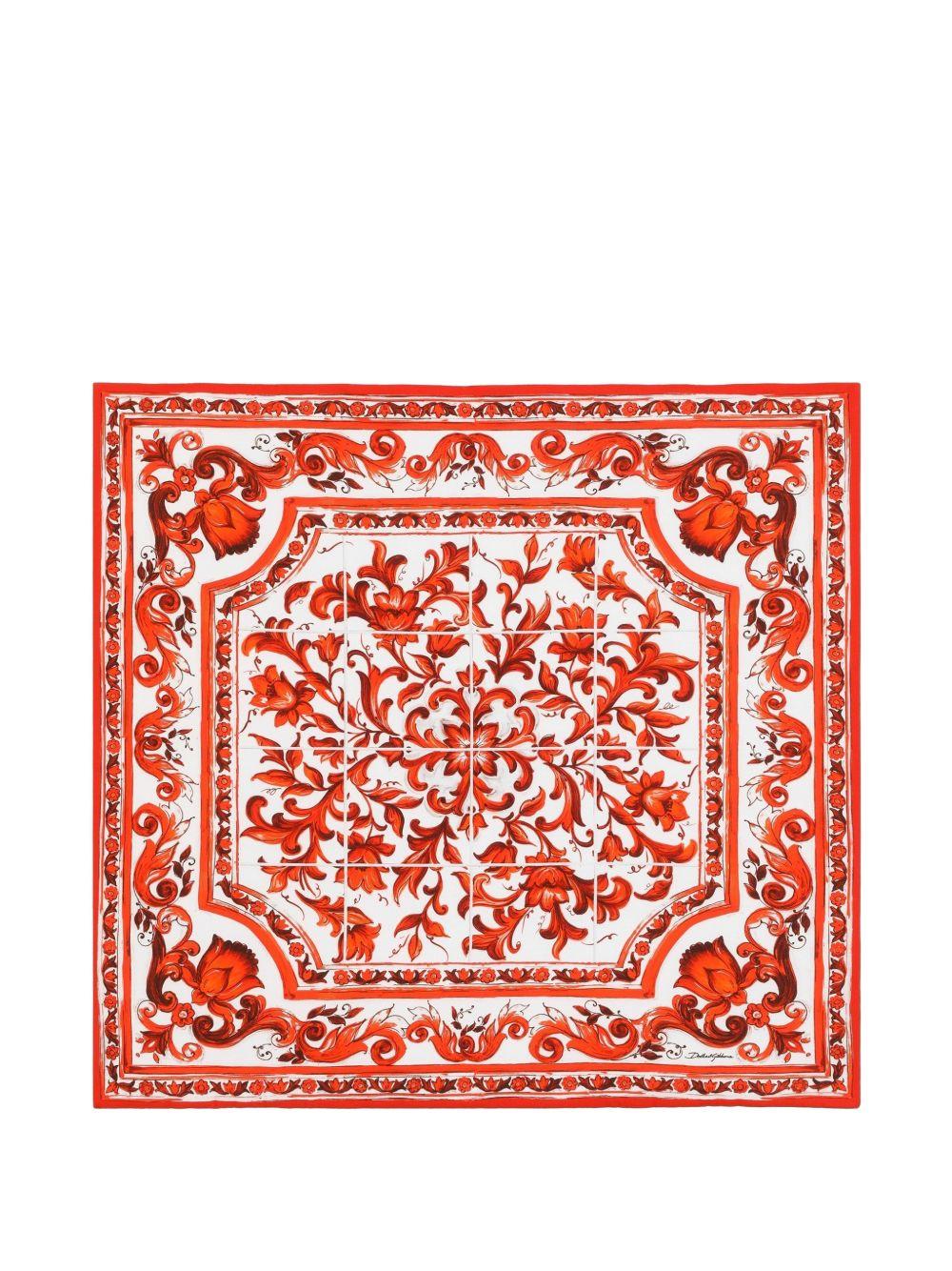 Coperta arancione per neonato LNJAI9G7P4S S9000 Dolce & Gabbana Kids 