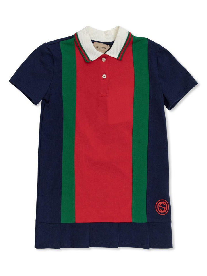 Abito bianco per neonata con logo