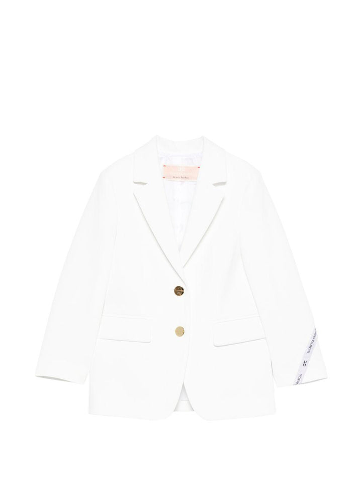 Giacca bianca per bambina EFGC0740GA022 0195 Elisabetta Franchi Kids 