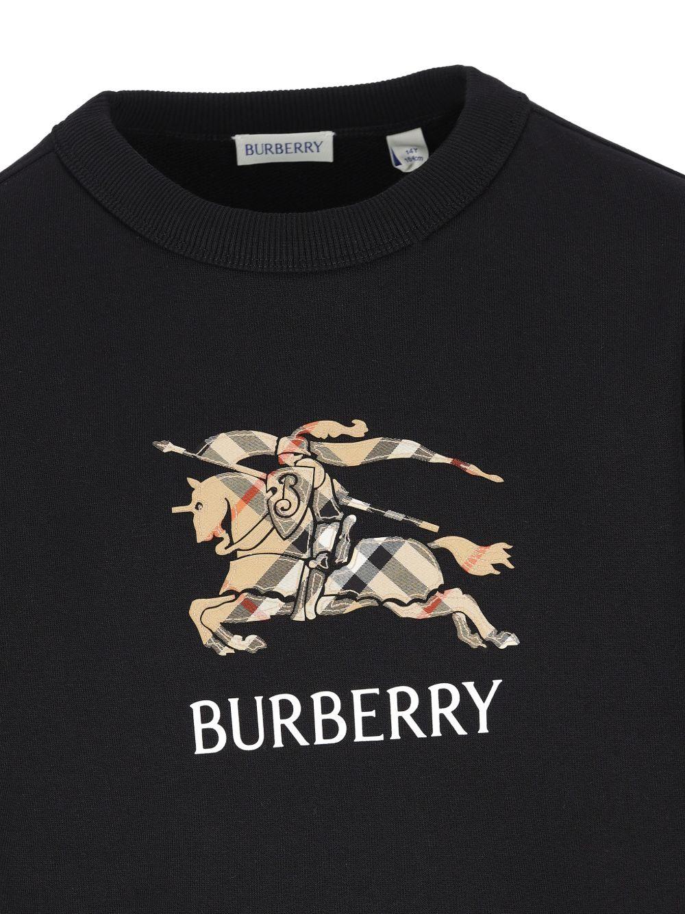 Felpa nera per bambino 8117293 A1189 Burberry Kids 