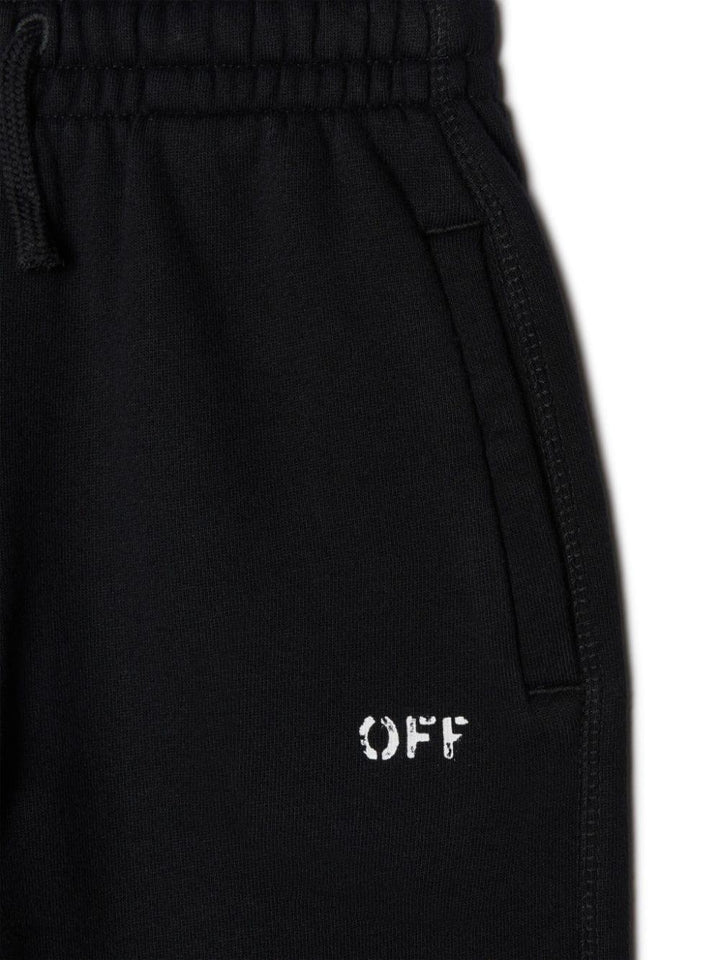 Black cotton trousers for children
